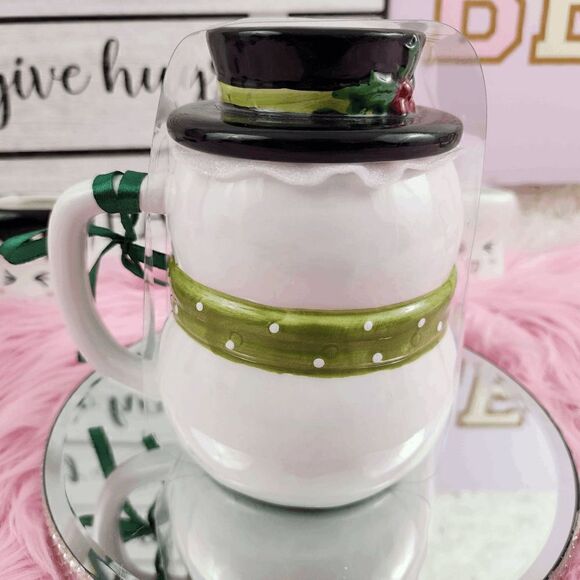 Frosty Sips: Snowman Coffee Mug for Cozy Winter Mornings! NWT - Picture 4 of 7